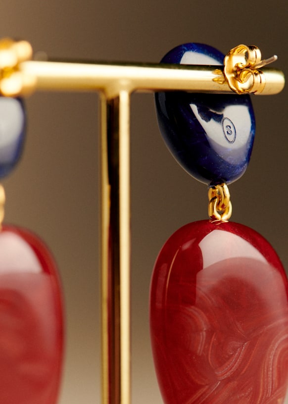アクセサリー Charlee earring M brass Gallant Glitz - brass - Paparazzi earrings – JewelryBlingThing