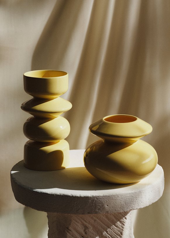 Romie Objetti Vase - Large Model - Yellow - Ceramic - Sézane