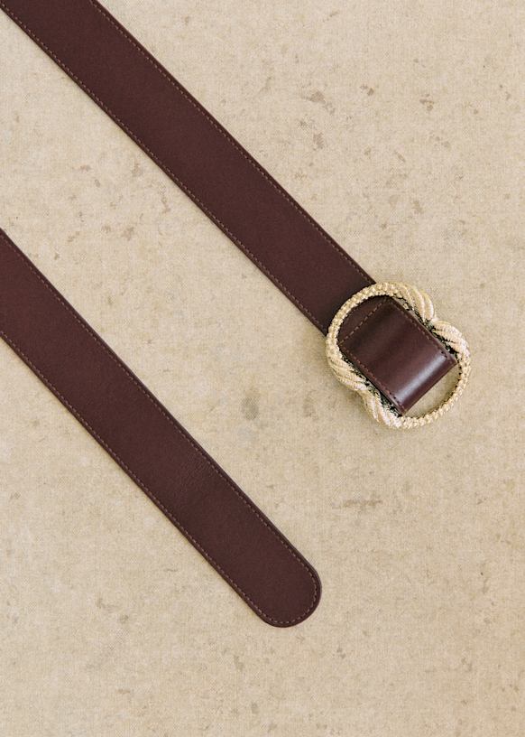仏SEZANE ARTEMIS ファインベルト Fine Artemis Belt - Black - Bovine leather - Sézane