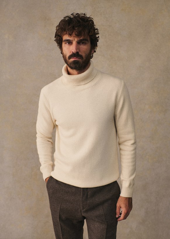 Kyle Sweater - Ecru - Wool - Sézane