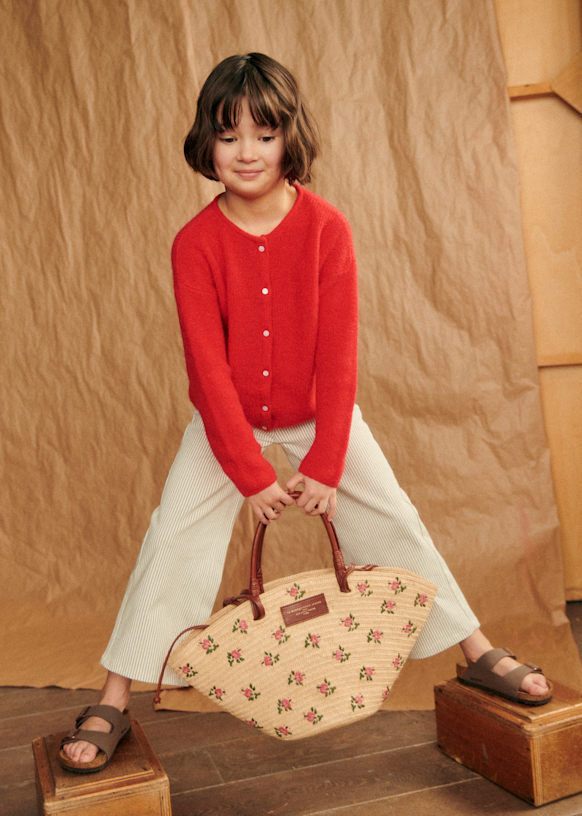 Gaspard Cardigan - Mottled Grey - Super kid mohair - Sézane