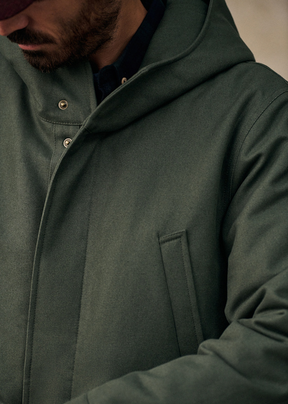 ホットセール 口コミ - Parka Peter Pine Éditions Octobre - Cotton - Green ジャケット・アウター