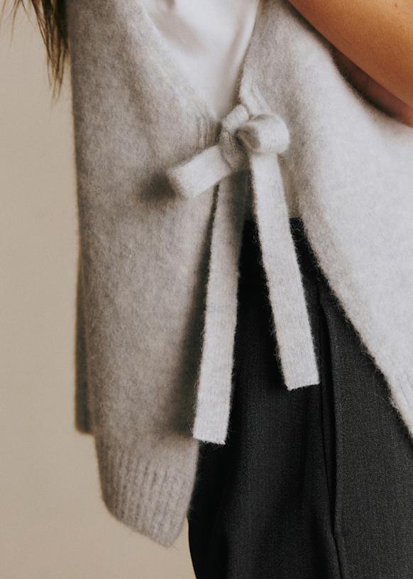 Axel Jumper - Gris Chiné Perle - Baby Alpaca - Sézane