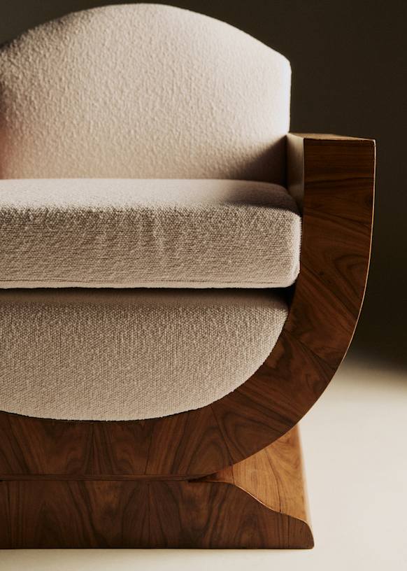 Fauteuil in palissandre art déco années 30