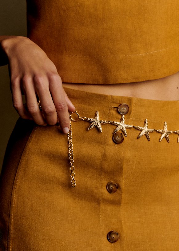 SEZANE SALVADOR BELT. 75CM Salvador Belt - Gold - Zamac - Sézane main image 2