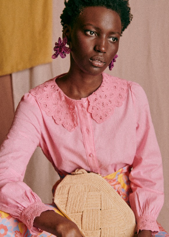Katherine Shirt - Bright pink - Sézane
