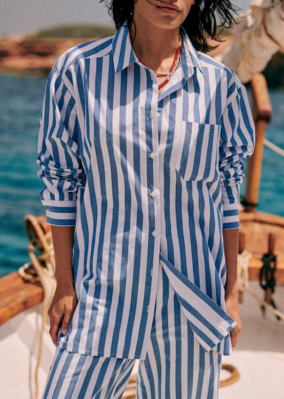 Max Shirt - Pink / White stripes - Sézane