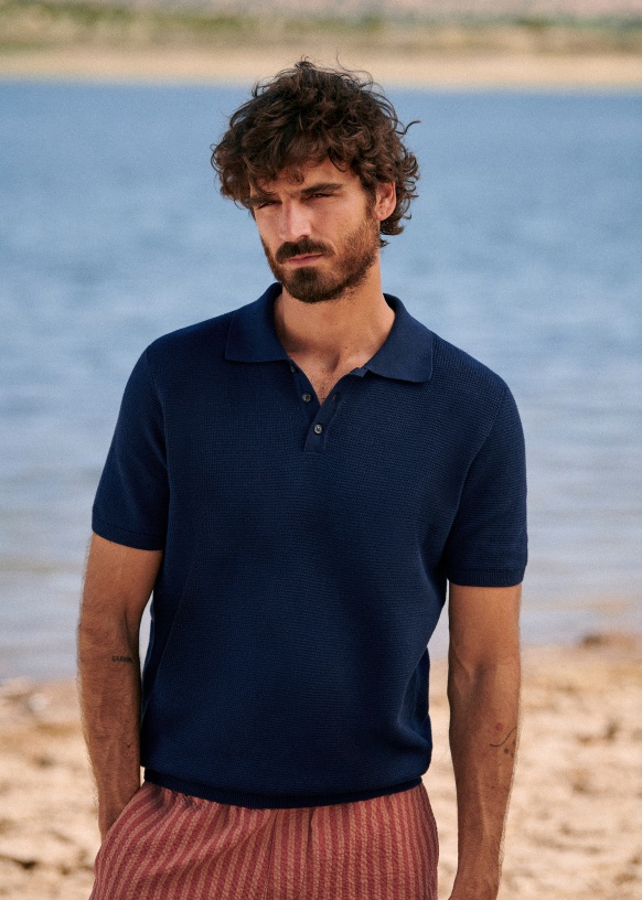 Polo bleu marine homme 2025