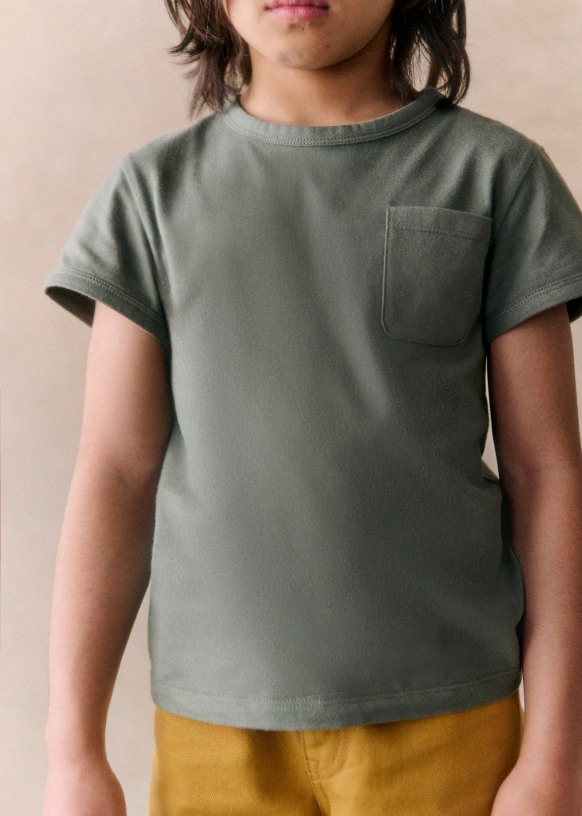 Croyez Kids Boys T Shirt In Olive Green 1