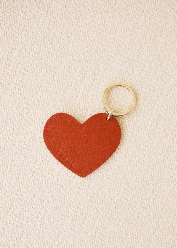 Sezane｜セザンヌ ハートキーリング Llavero Corazon おしゃれ Heart Keychain - Storm Blue 