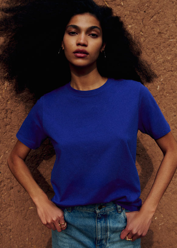 Conrad T-Shirt - Royal blue - Organic cotton - organic textile