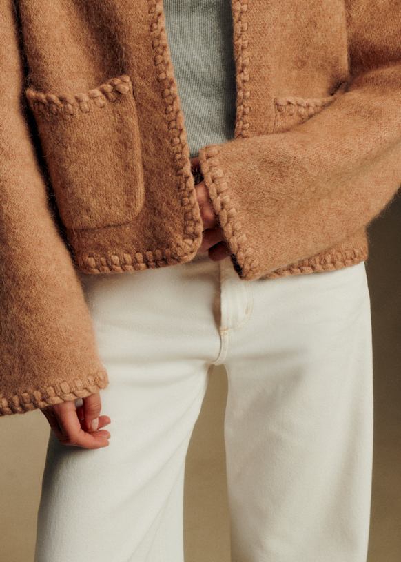 Lucie ジャケット - キャメル - キッドモヘア - Sézane