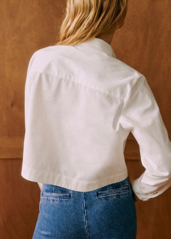 Maella Shirt - Bordeaux Pink Tiles - Organic Cotton - Sézane