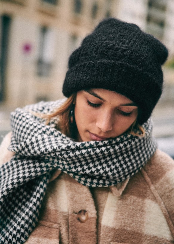 Echarpe pied de poule sezane clearance