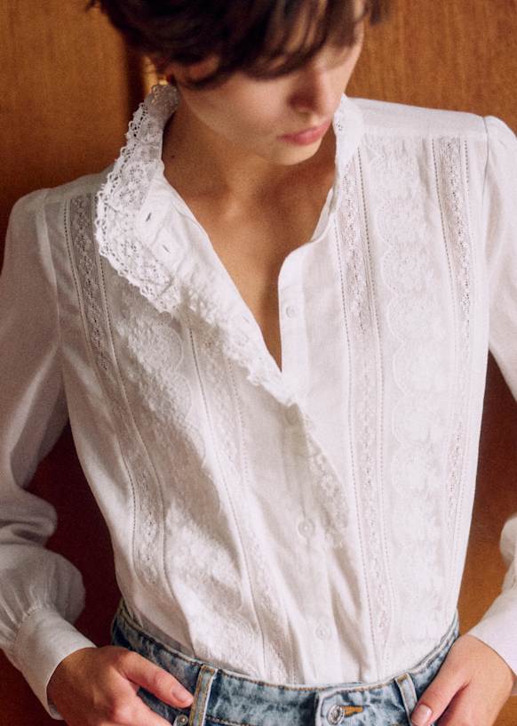 Chlo Shirt - Ecru Pastel - Organic cotton - organic textile