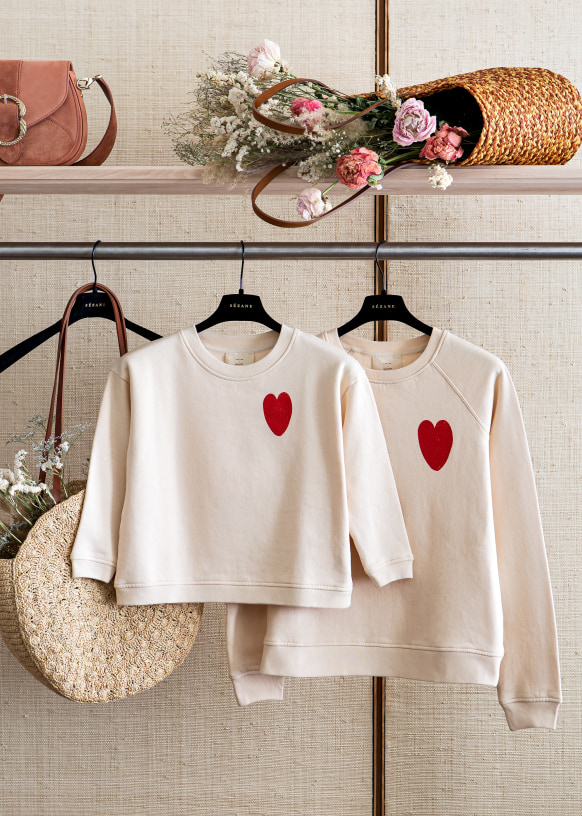Heart sweatshirt - Sézane x Bobo Choses