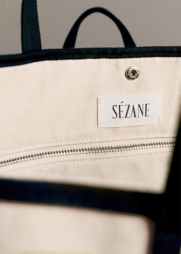 Suzanne Tote Bag - Brown - Organic cotton - organic textile - Sézane
