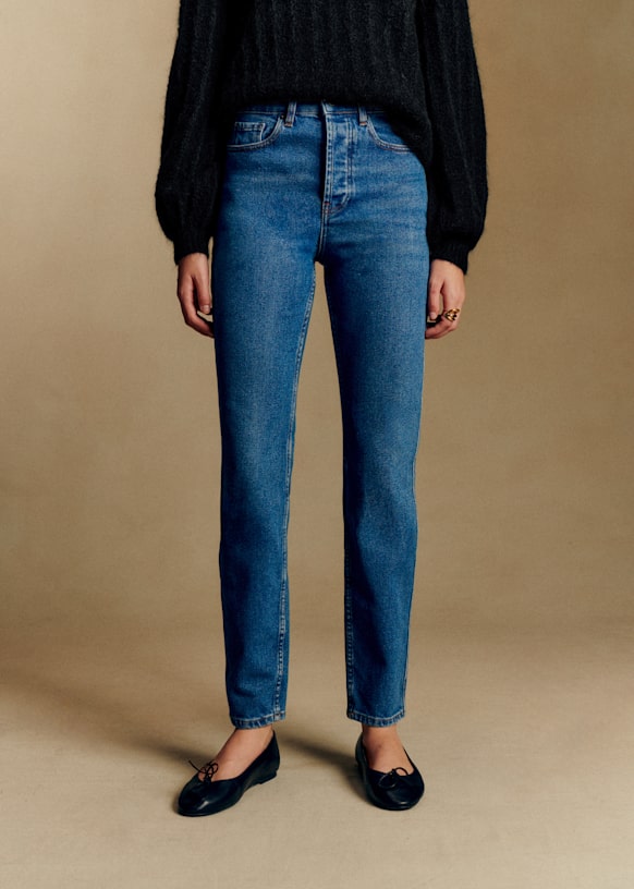 SEZANE sézane ジーンズ　7分目 Brut Sexy - Denim Blue - Organic cotton - organic textile