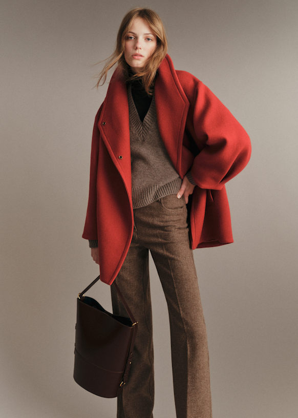 Fernand Coat - Burnt Orange - Wool - Sézane