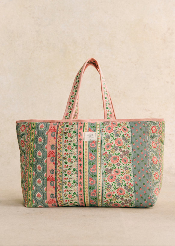 Large Totebag Sezane x MDLO Candeur Print Cotton Sezane