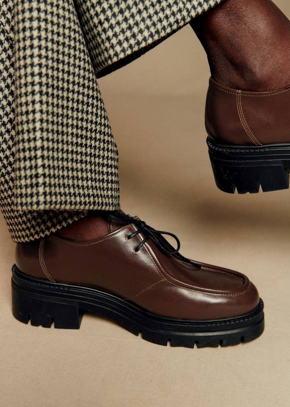 Markus Loafers - Glossy Chocolate - Bovine leather - Sézane display picture 1