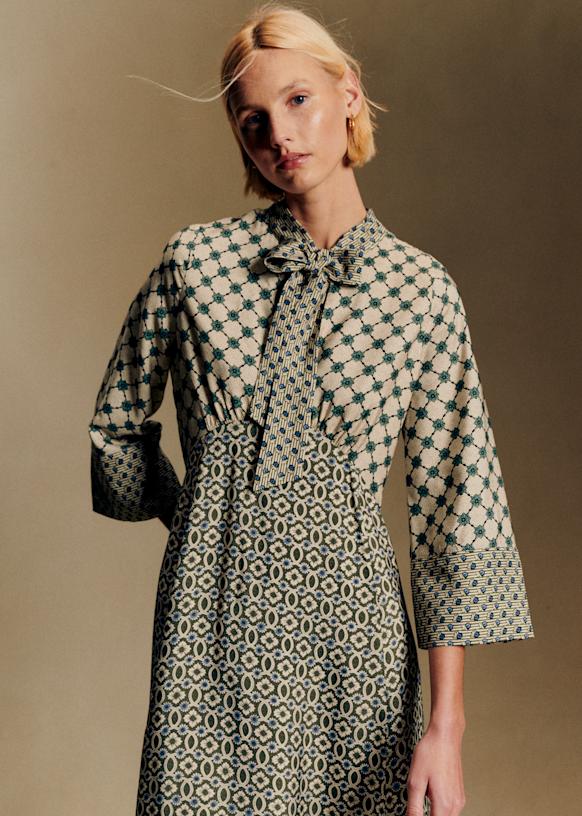 Vinia Dress - Sézane x Antoinette Poisson - Dominote Patchwork