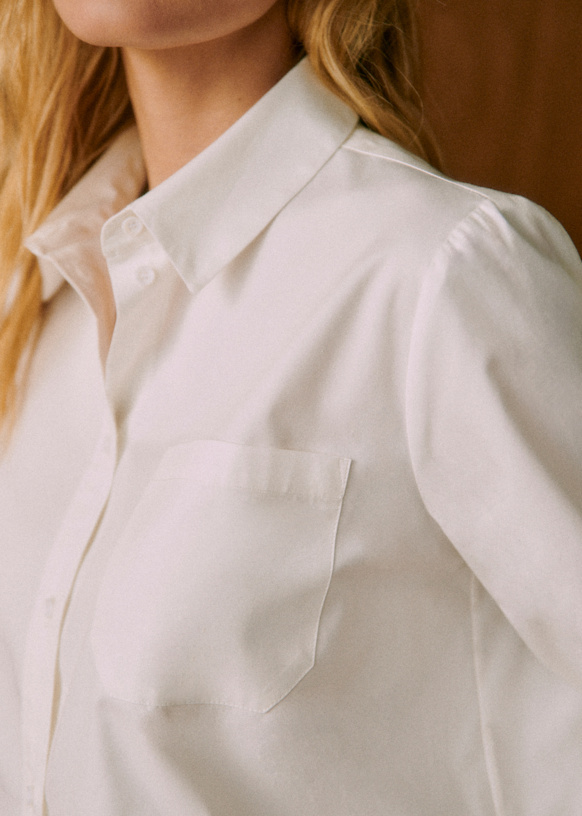 Maella Shirt - Bordeaux Pink Tiles - Organic Cotton - Sézane