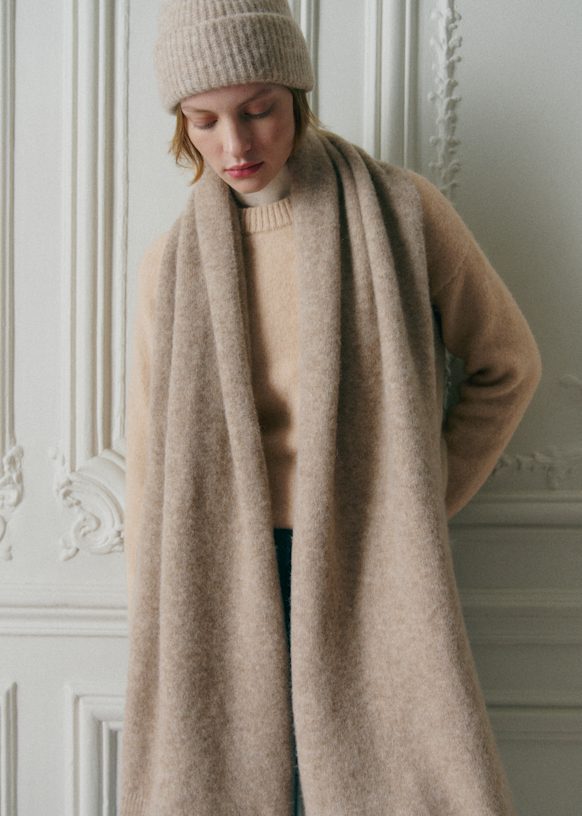 Paul Beanie - Olive Green - Baby Alpaca - Sézane