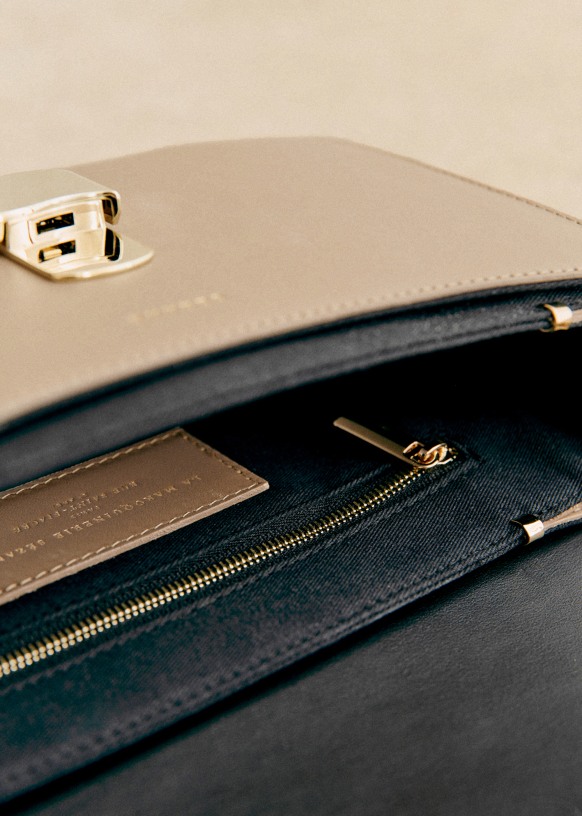 Milo Classic Bag - Crocodile Red - Bovine leather - Sézane