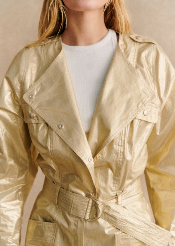 Hailey ジャンプスーツ - ゴールド - オーガニックコットン - Sézane