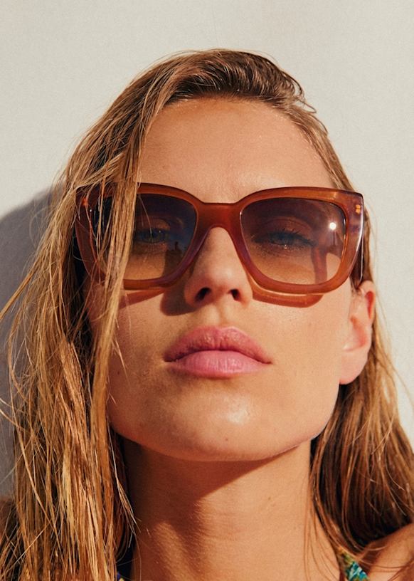 mille étés Mila Sunglasses - Caramel - Acetate - Sézane