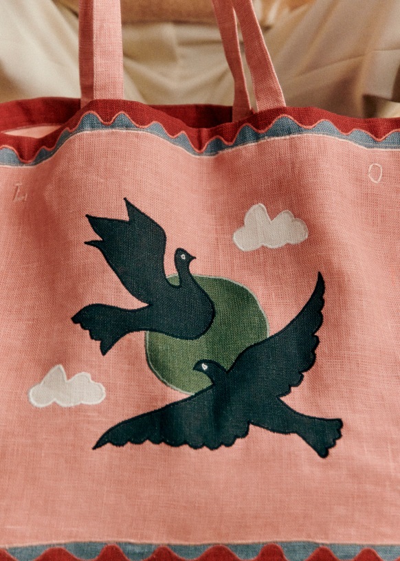 Maxi Cabas Sezane x Pangea Lovebirds Lin Sezane