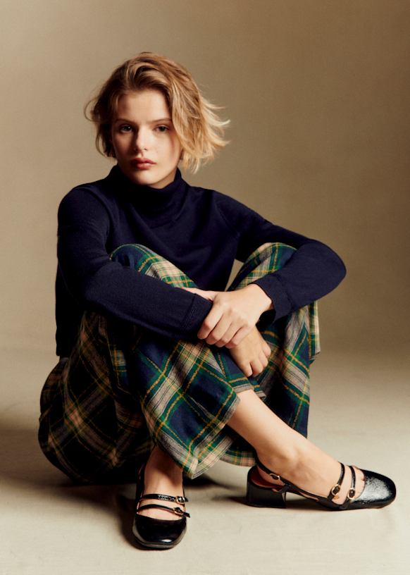 Paula Babies - Patent Black - Patent goatskin leather - Sézane