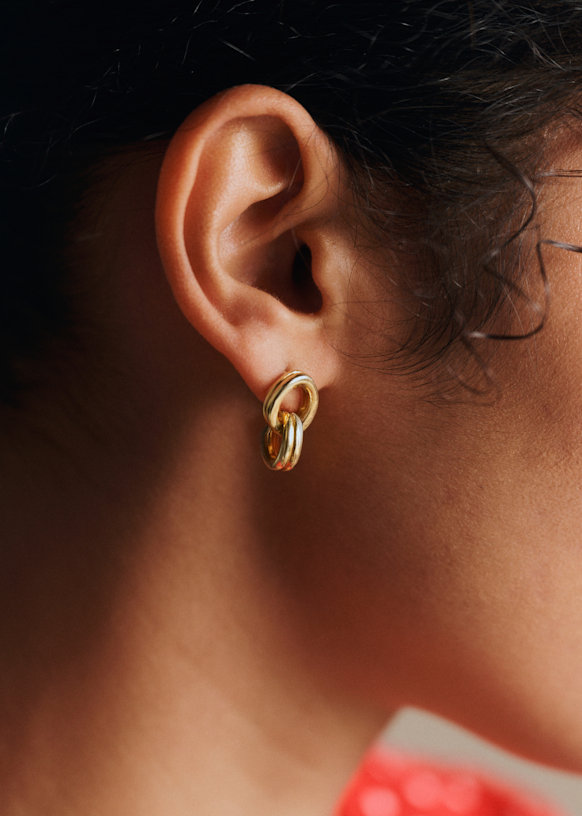 Lucia ピアス - ゴールド - リサイクル真鍮 - Sézane