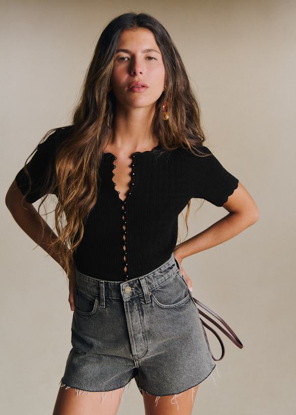 Le Summer Shorts - Golden Flower Print - Organic cotton - organic