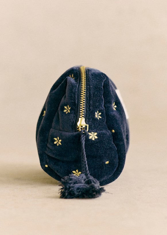 Make-up Bag - Vintage Blue - Cotton - Sézane