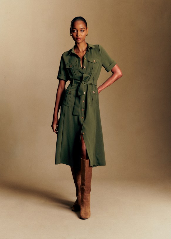 Raquel Dress - Terracotta - Organic Cotton - Sézane