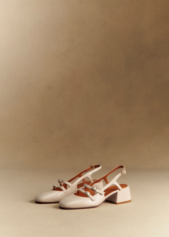 Sezane セザンヌ PAULA ベイビーズ 23cm パンプス セザンヌ◇SEZANE◇PAULA BABIES レザーパンプス ヌード (SEZANE
