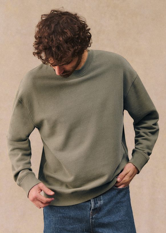Boxy Sweatshirt - Washed Black - Organic Cotton - Octobre