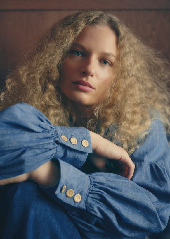 Tizia Shirt - Sézane x Antoinette Poisson - Chambray - Organic
