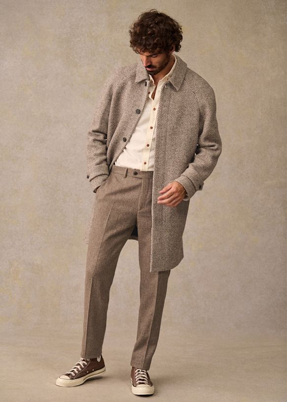 Weldon Coat Prince of Wales Autumn Wool Sézane