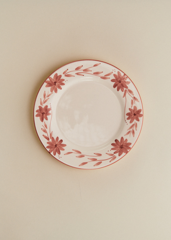 3 Vintage Cottage Harvest Plates, Made in Portugal Vegetables 8'' CE