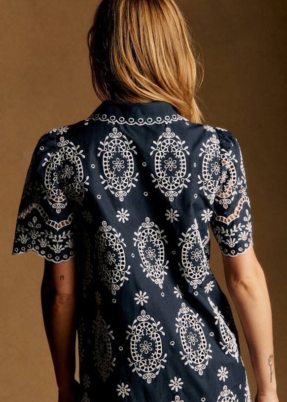Sezane セザンヌ　ELVINAドレス　ワンピース　エクリュ　38サイズ　M Elvina Dress - Ecru - Organic cotton - organic textile - Sézane