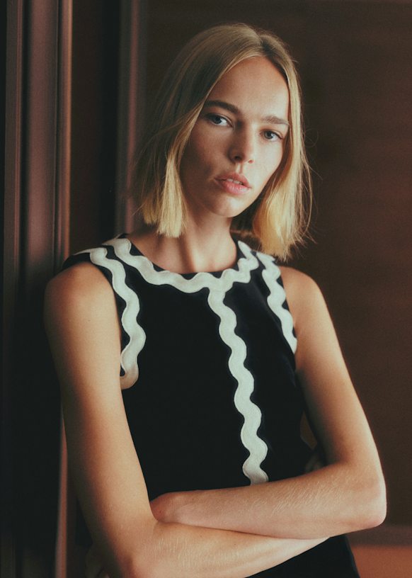 Doriam トップス - ブラックベルベット - オーガニックコットン