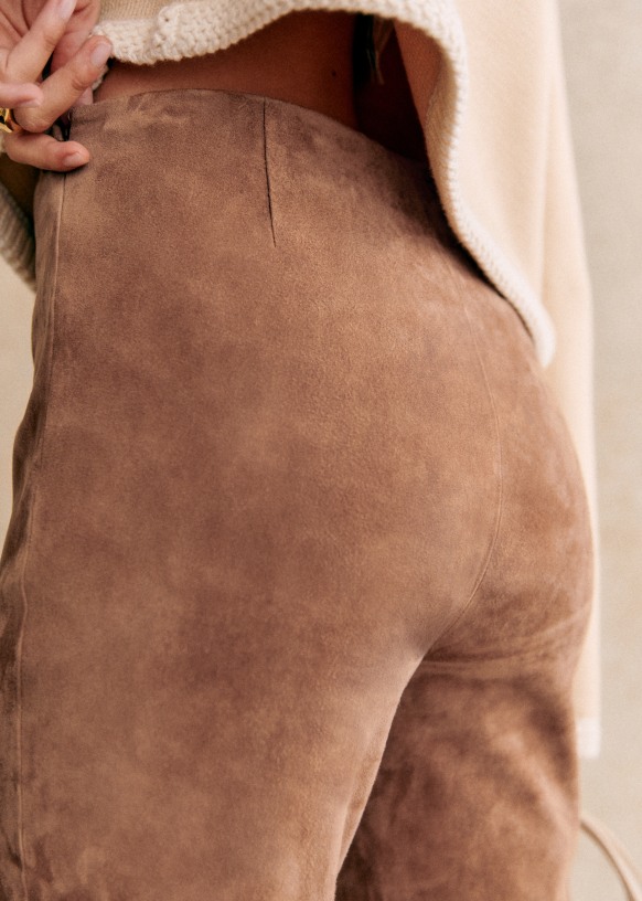 Cassie Cheesecloth Cotton Trousers (black)