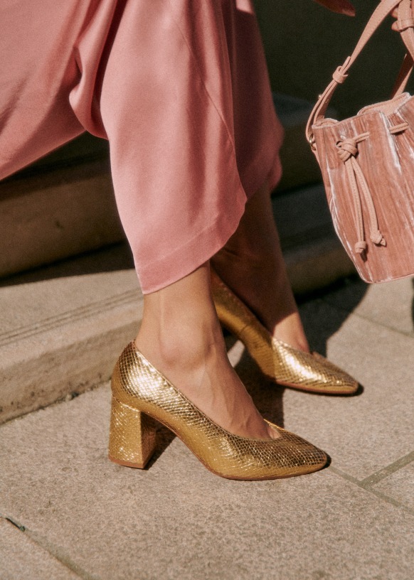 Escarpin sezane doré online