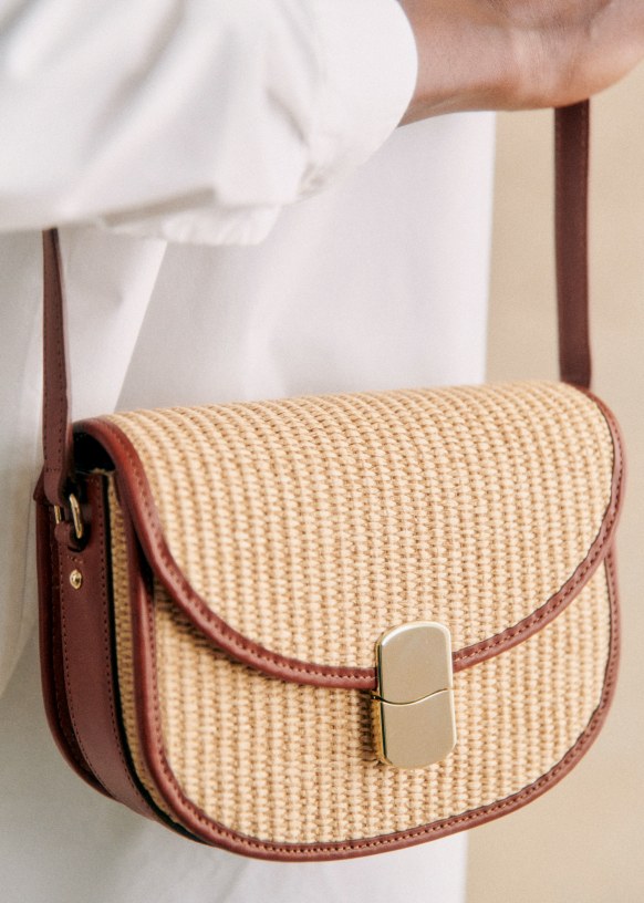 Sac Claude Peche Lisse Cuir lisse bovin Sezane