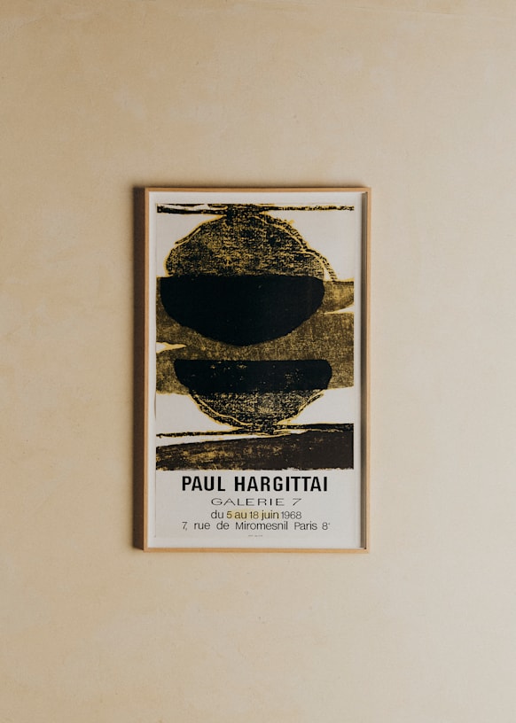 Affiche Galerie 7, Paul Hargittai, 1968