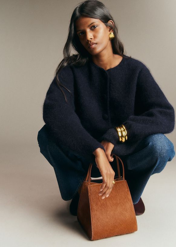 Sophie Cardigan - Navy - Kid mohair - Sézane