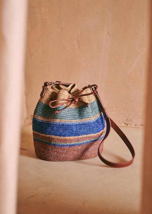 sac raphia sezane